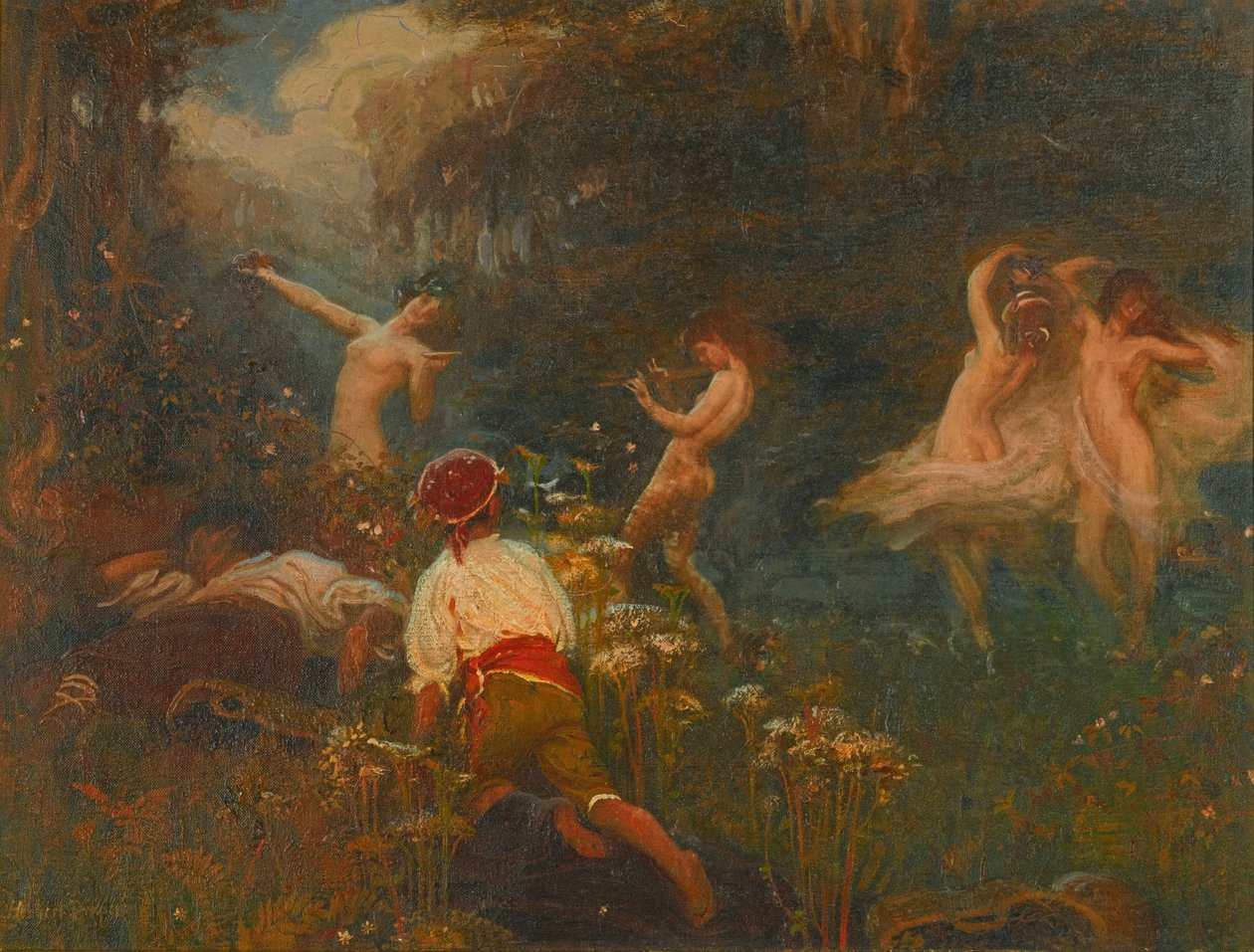 První skica pro The Vintage Morn od Herbert James Draper