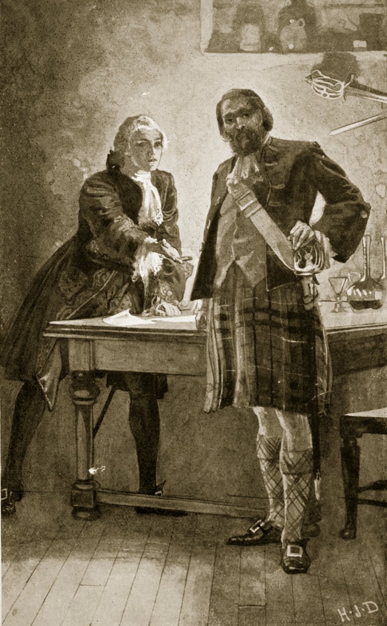Princ Charles apeluje na Camerona z Lochiel, ilustrace z 