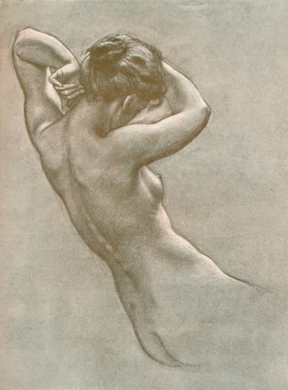 Studie pro Prospero vyvolávající nymfy a božstva, c1902, 1903 od Herbert James Draper