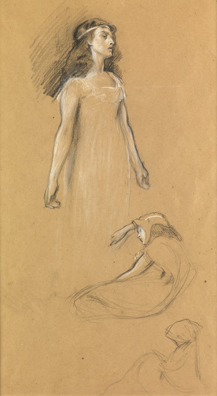 Studium pro "Tristram a Yseult", kolem roku 1901 od Herbert James Draper