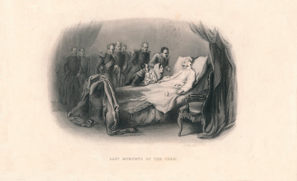 Poslední okamžiky cara, c1857. od Herbert Bourne