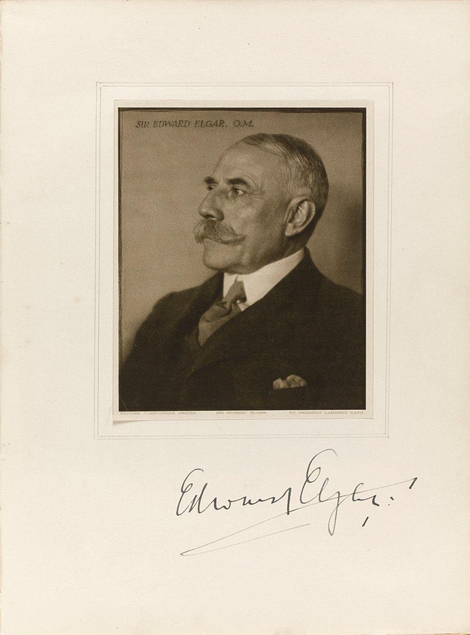 Portrét skladatele Sira Edwarda Williama Elgara 1857-1934, 1923. od Herbert Lambert