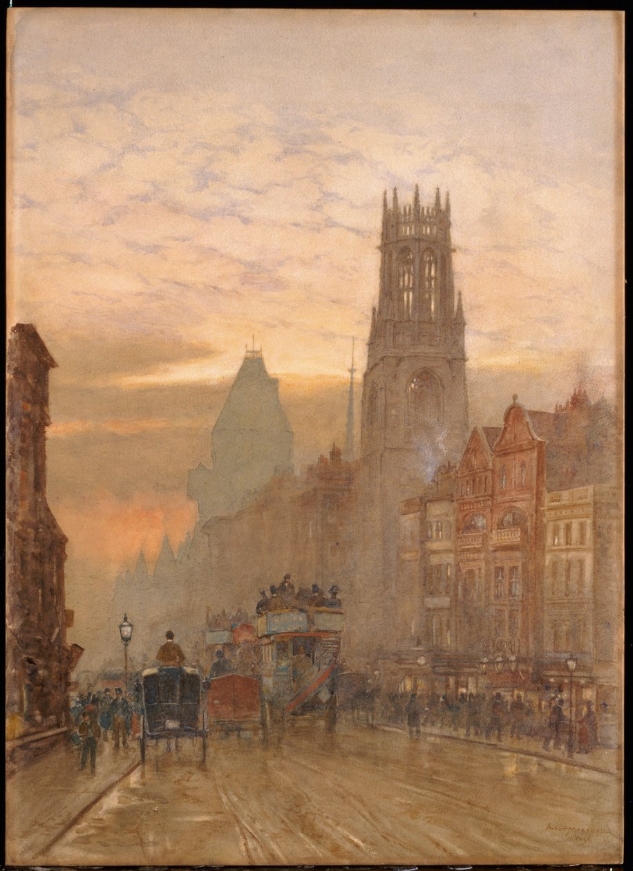 Fleet Street u Temple Bar od Herbert Menzies Marshall