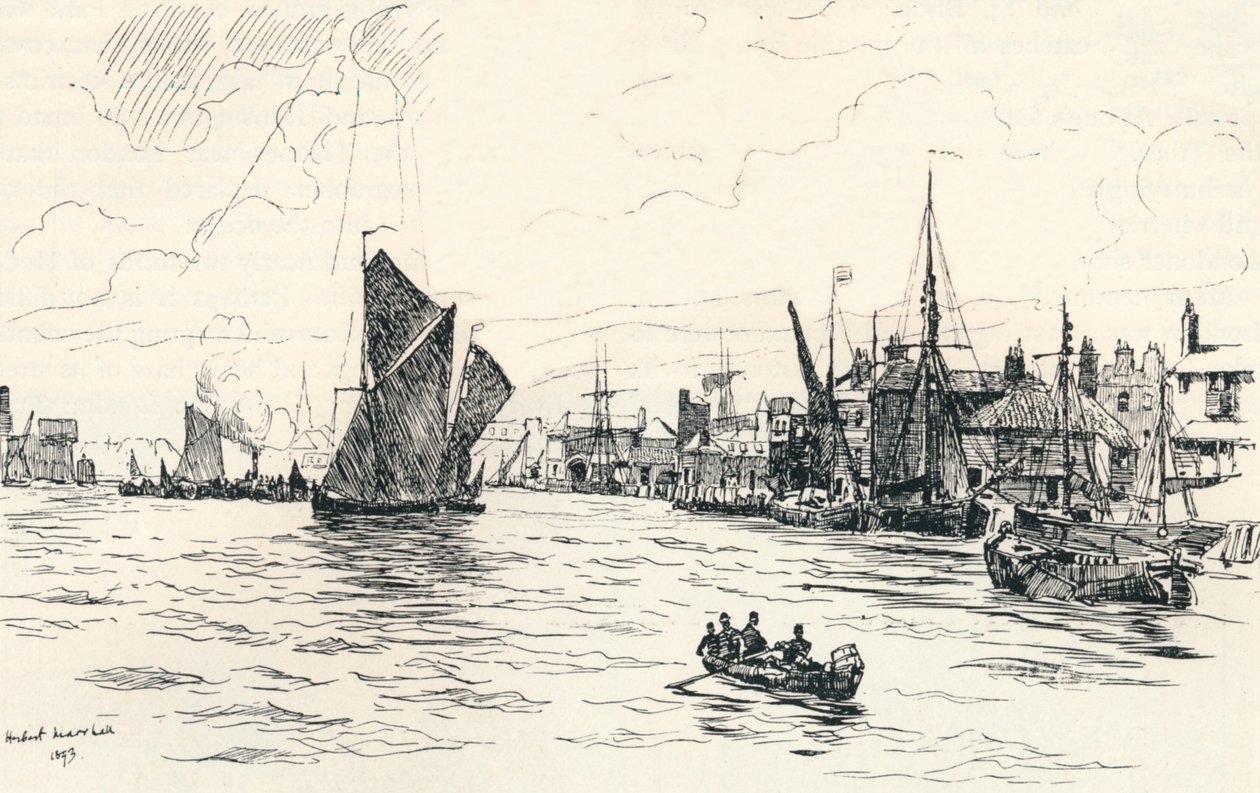 Z Limehouse Pier, 1873, 1894 od Herbert Menzies Marshall