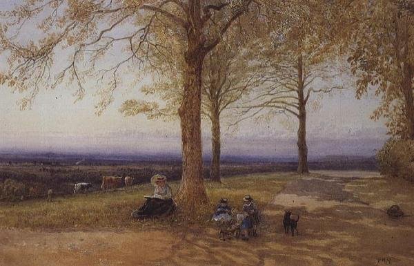Matka a dítě v krajině od Herbert Menzies Marshall