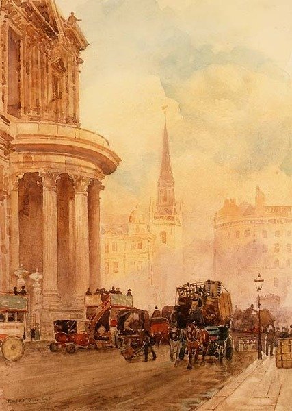 Hřbitov svatého Pavla (akvarel) od Herbert Menzies Marshall