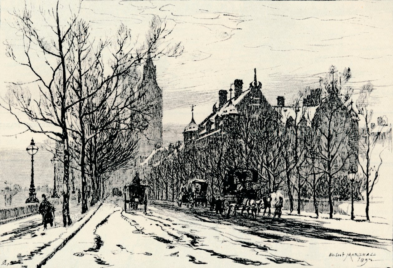 Nábřeží, Westminster, c1892, 1894 od Herbert Menzies Marshall