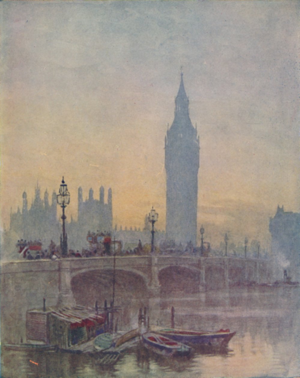 The Houses of Parliament, Londýn, 1910 od Herbert Menzies Marshall