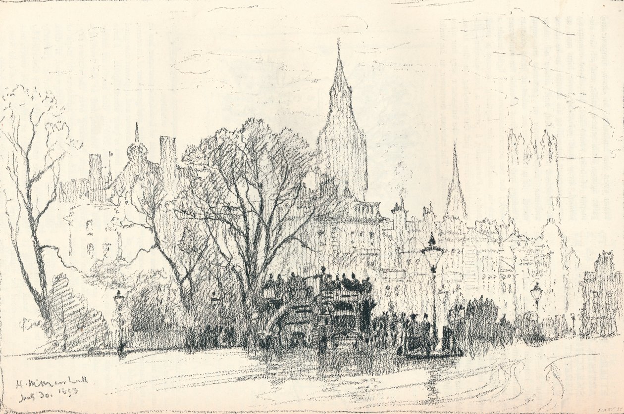Whitehall, c1893 od Herbert Menzies Marshall