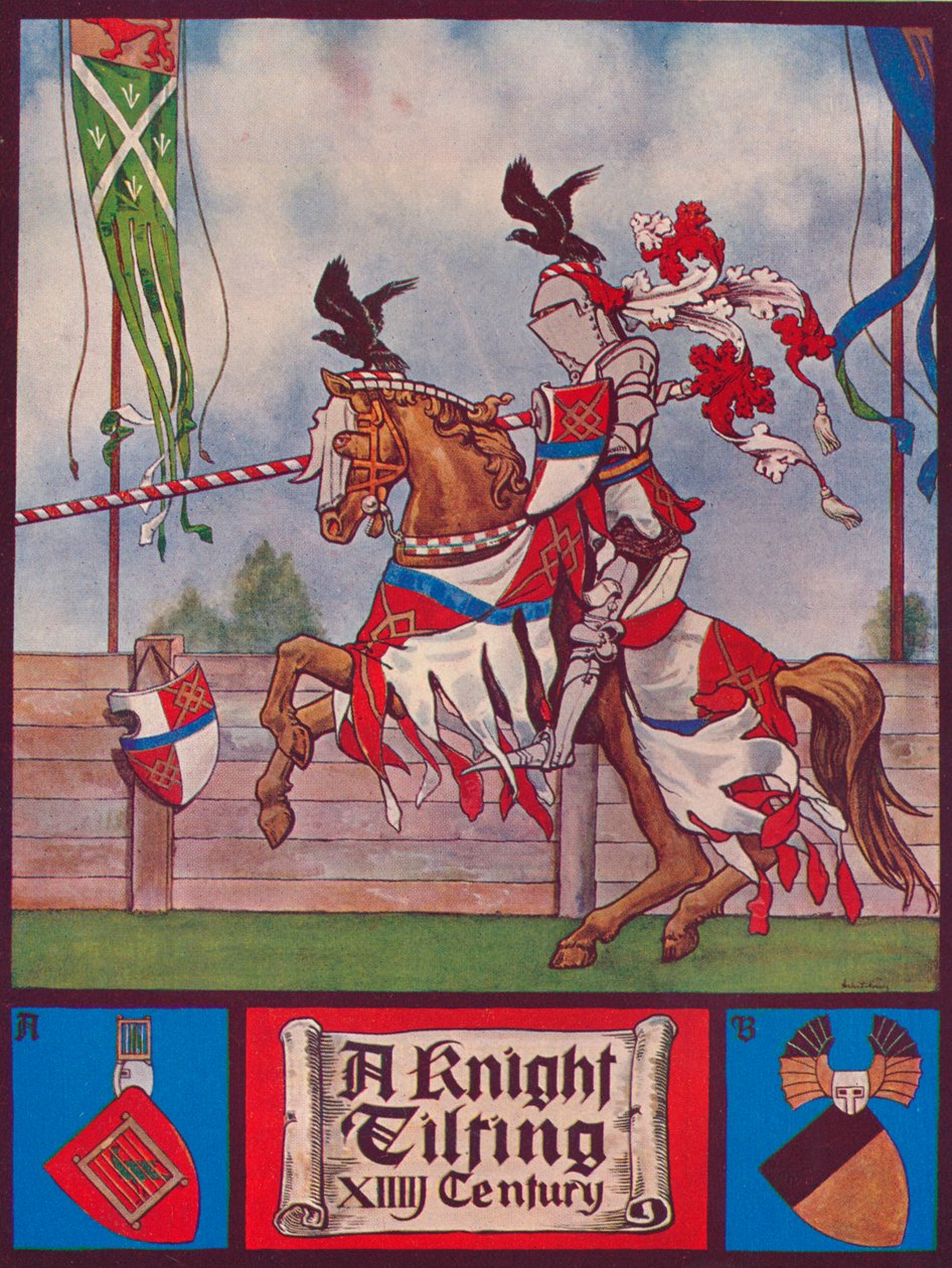 A Knight Tilting, c1926 od Herbert Norris