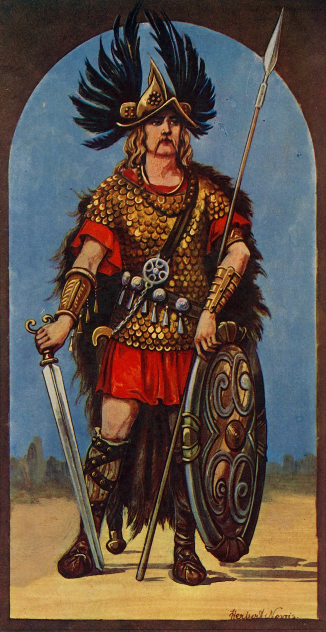 Hengist, náčelník Angles 449 n. l., 1924. od Herbert Norris