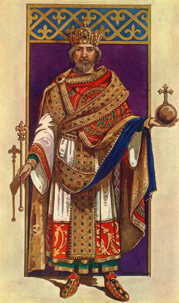 Císař Karel Veliký v celostátních šatech 800 n. l., 1924. od Herbert Norris