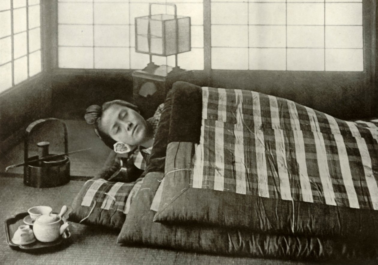 Bed-time v Japonsku, 1910. od Herbert Ponting