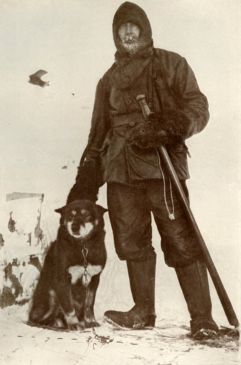 C. H. Meares a Osman, vůdce psů, 28. srpna 1911, 1913 od Herbert Ponting