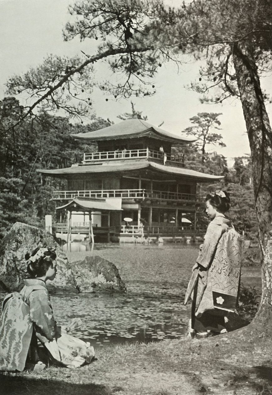 Kinkakuji Zlatý pavilon, 1910. od Herbert Ponting