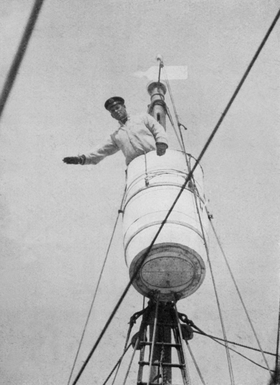 Poručík Evans v Crows Nest, c19101913, 1913 od Herbert Ponting