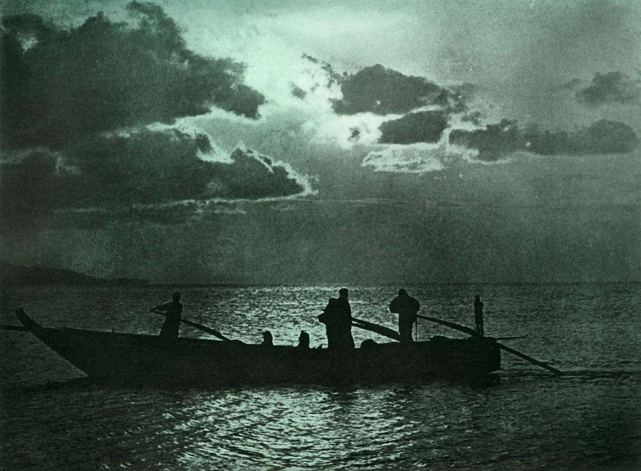 Moonlight at Shizu-Ura, 1910. od Herbert Ponting