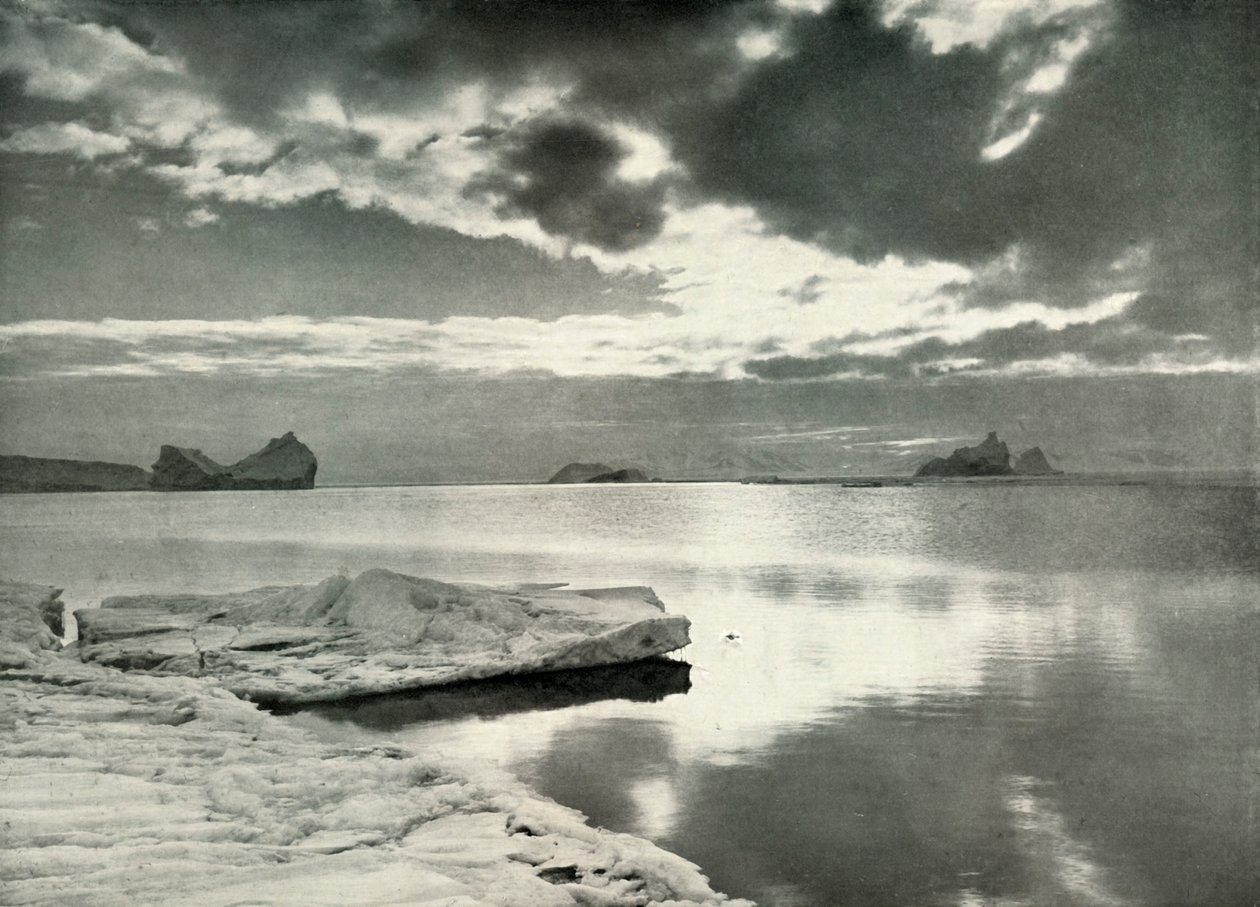 Pád dlouhé polární noci, c19101913, 1913. od Herbert Ponting