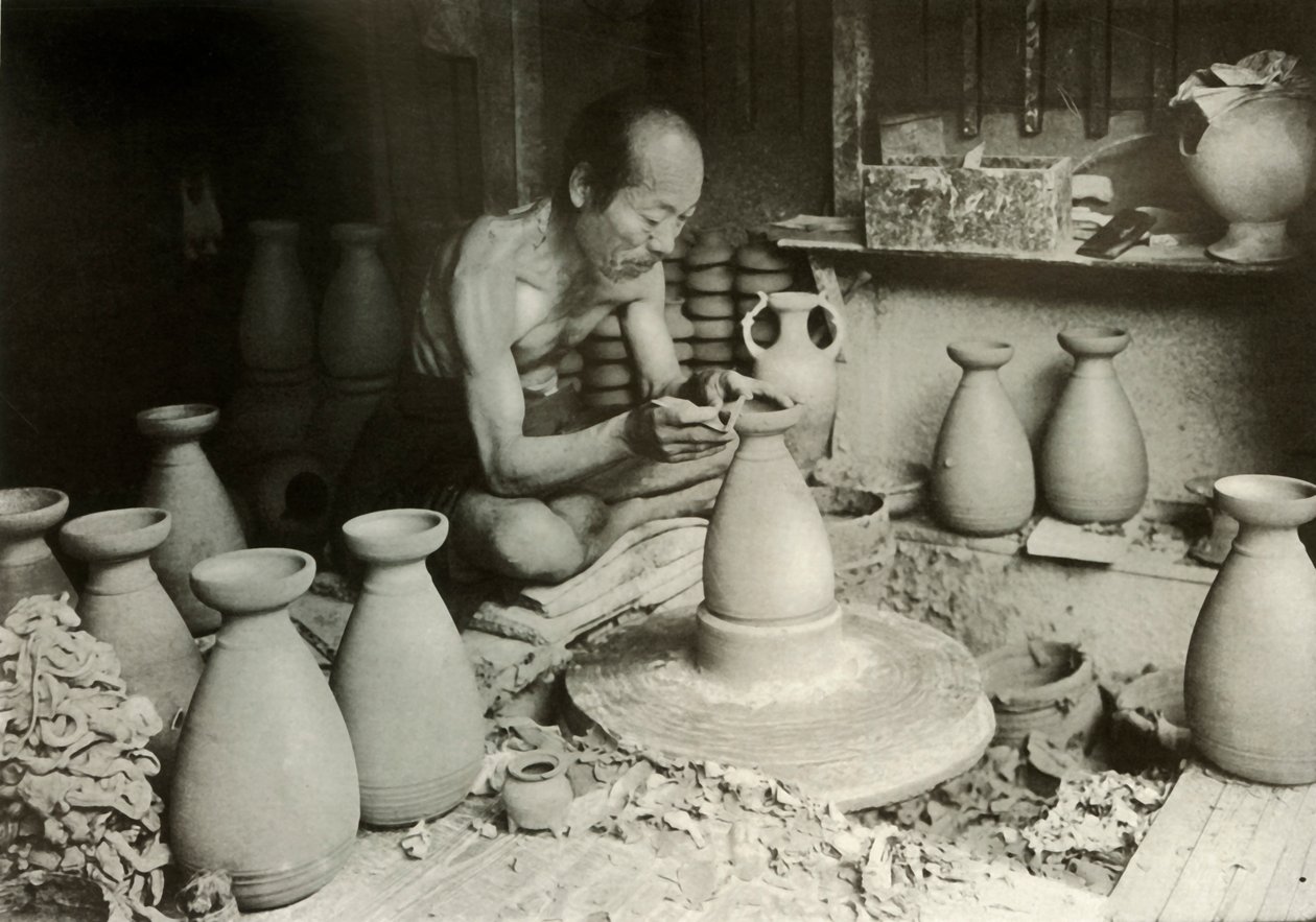 Hrnčíř za volantem, 1910. od Herbert Ponting