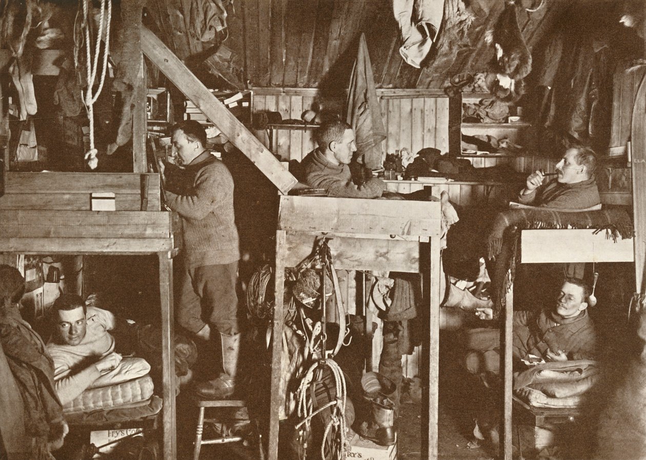 The Tenements Cherry-Garrard, Bowers, Oates, Meares, Atkinson, 9. října 1911, 1913 od Herbert Ponting