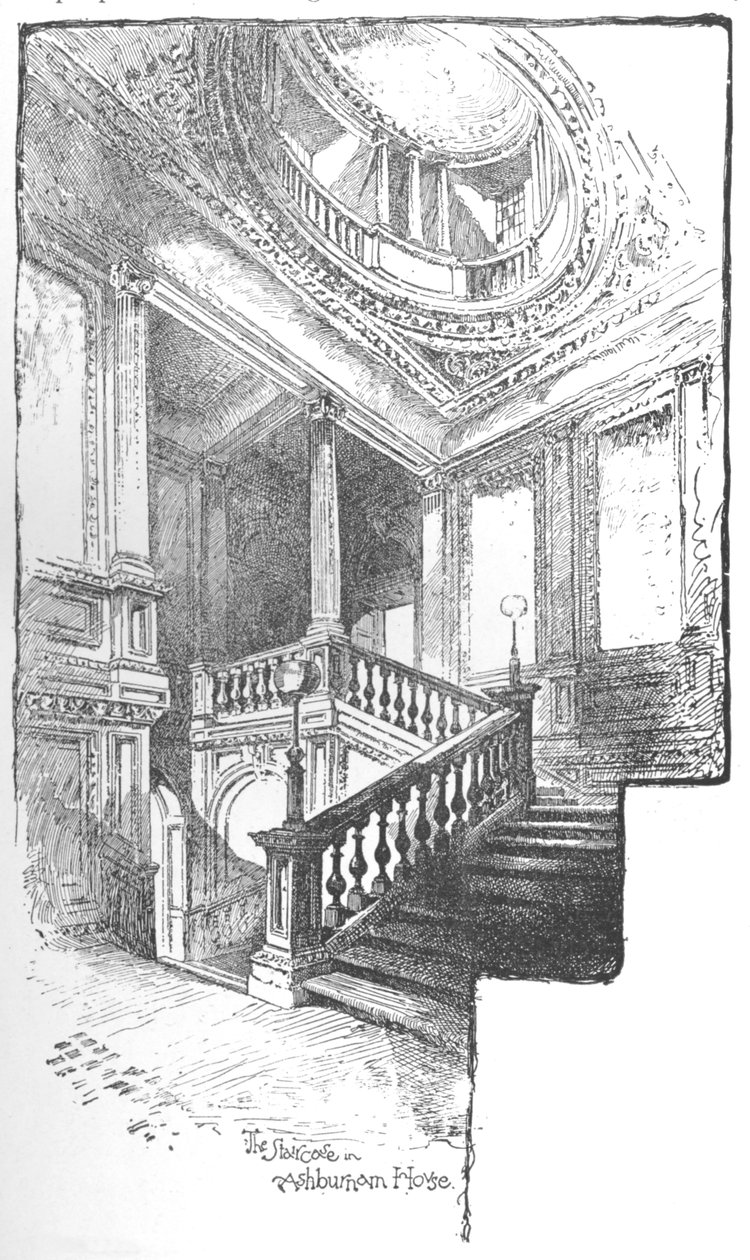 The Staircase, Ashburnham House, 1890 od Herbert Railton