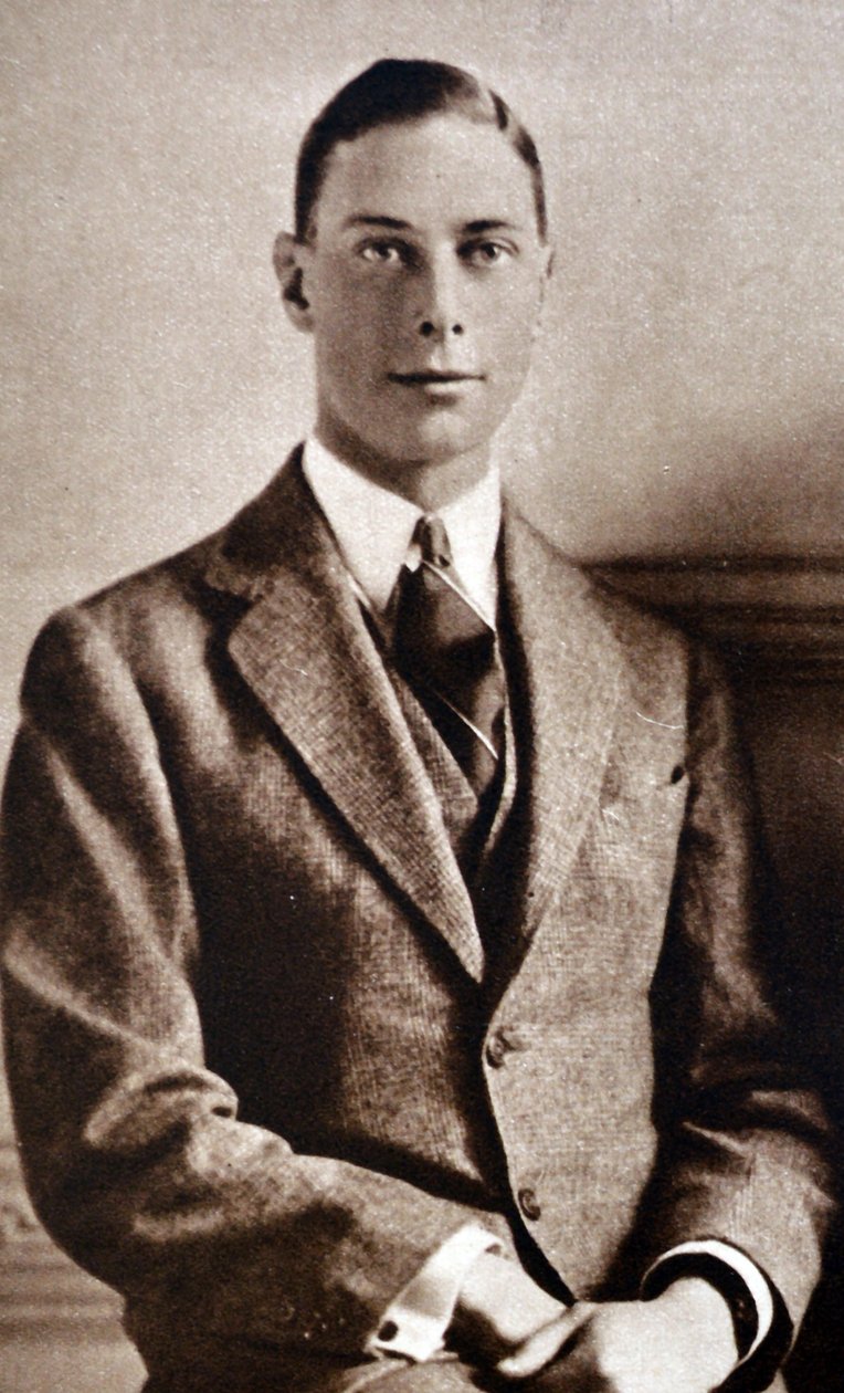 Nedávno zasnoubený princ Albert a lady Elizabeth Bowes-Lyonová od Herbert Vandyk