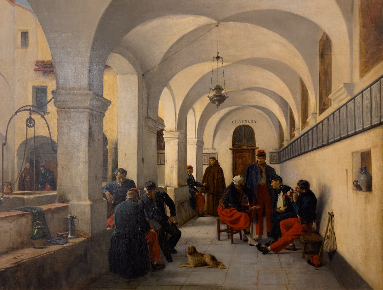 Příjezd francouzských kyrysníků do Nice v roce 1859, kolem roku 1859 (olej na plátně) od Hercule Trachel