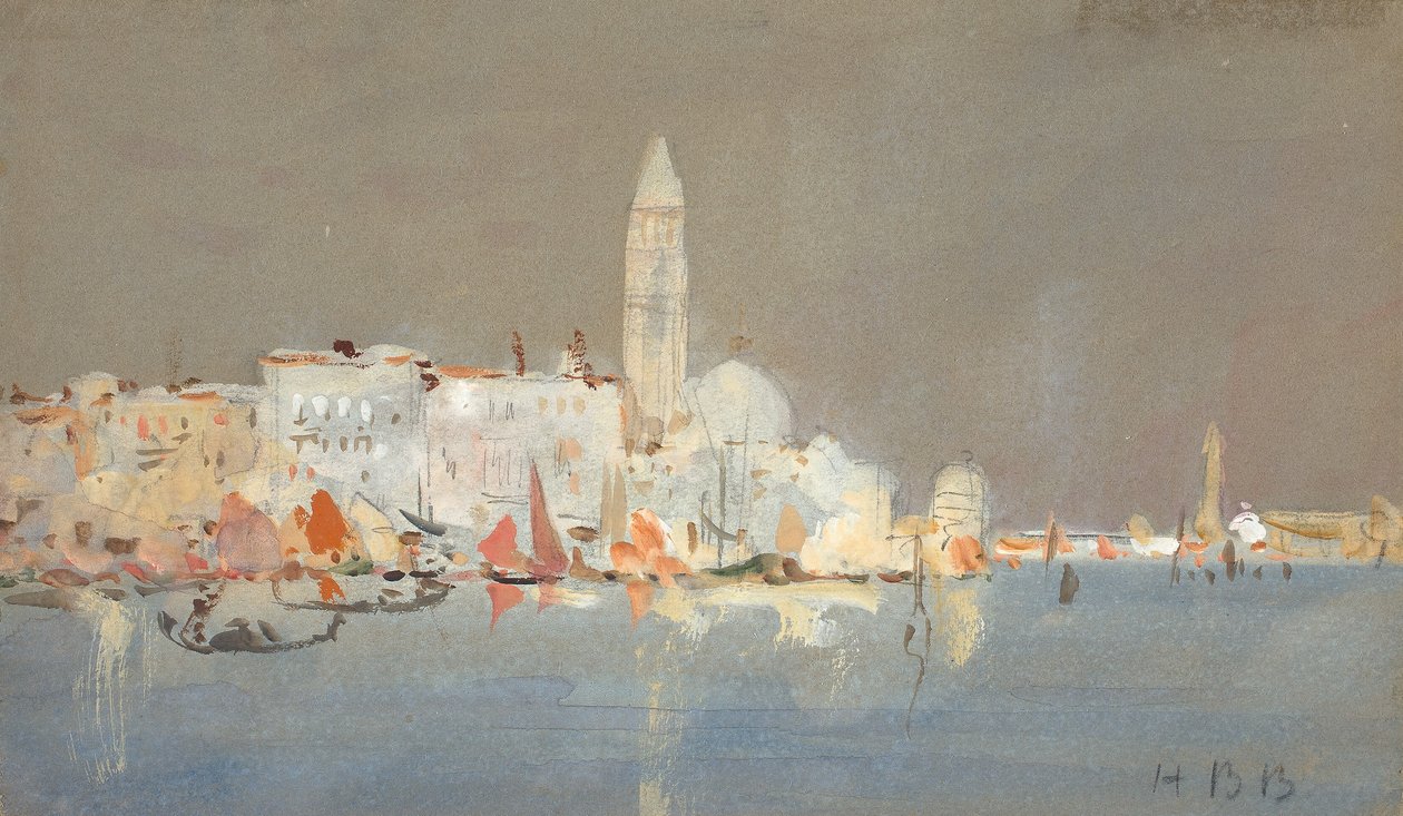 Benátské capriccio se zvonicí. od Hercules Brabazon Brabazon
