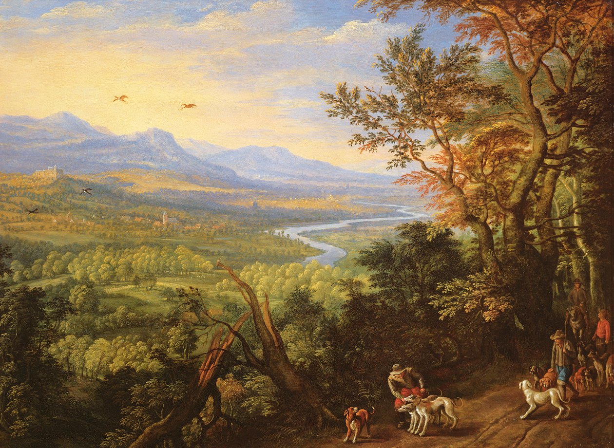 Říční krajina, 80. léta 17. století od Herman the Younger Saftleven