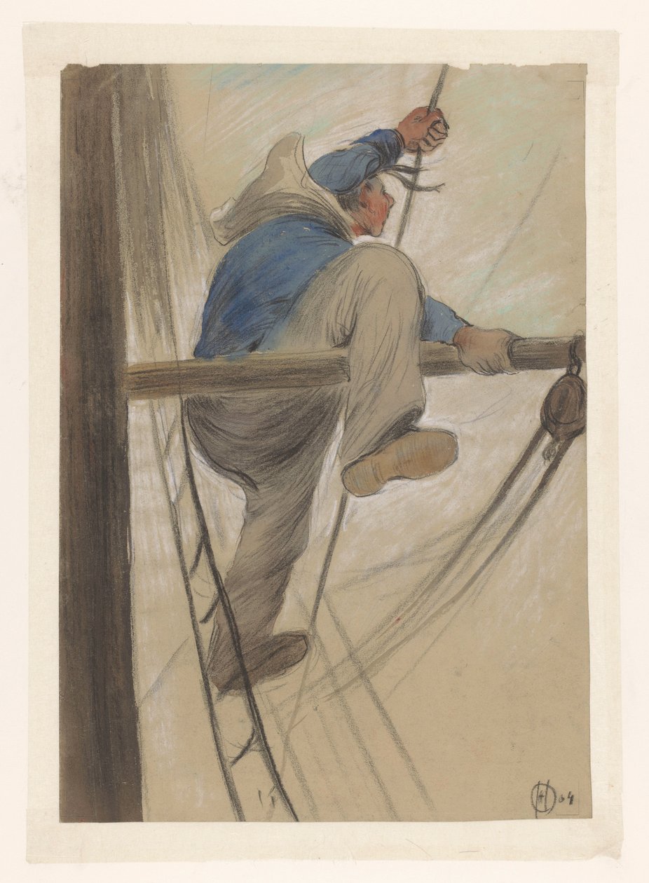 Námořník v lanoví od Herman Heijenbrock (signed by artist)