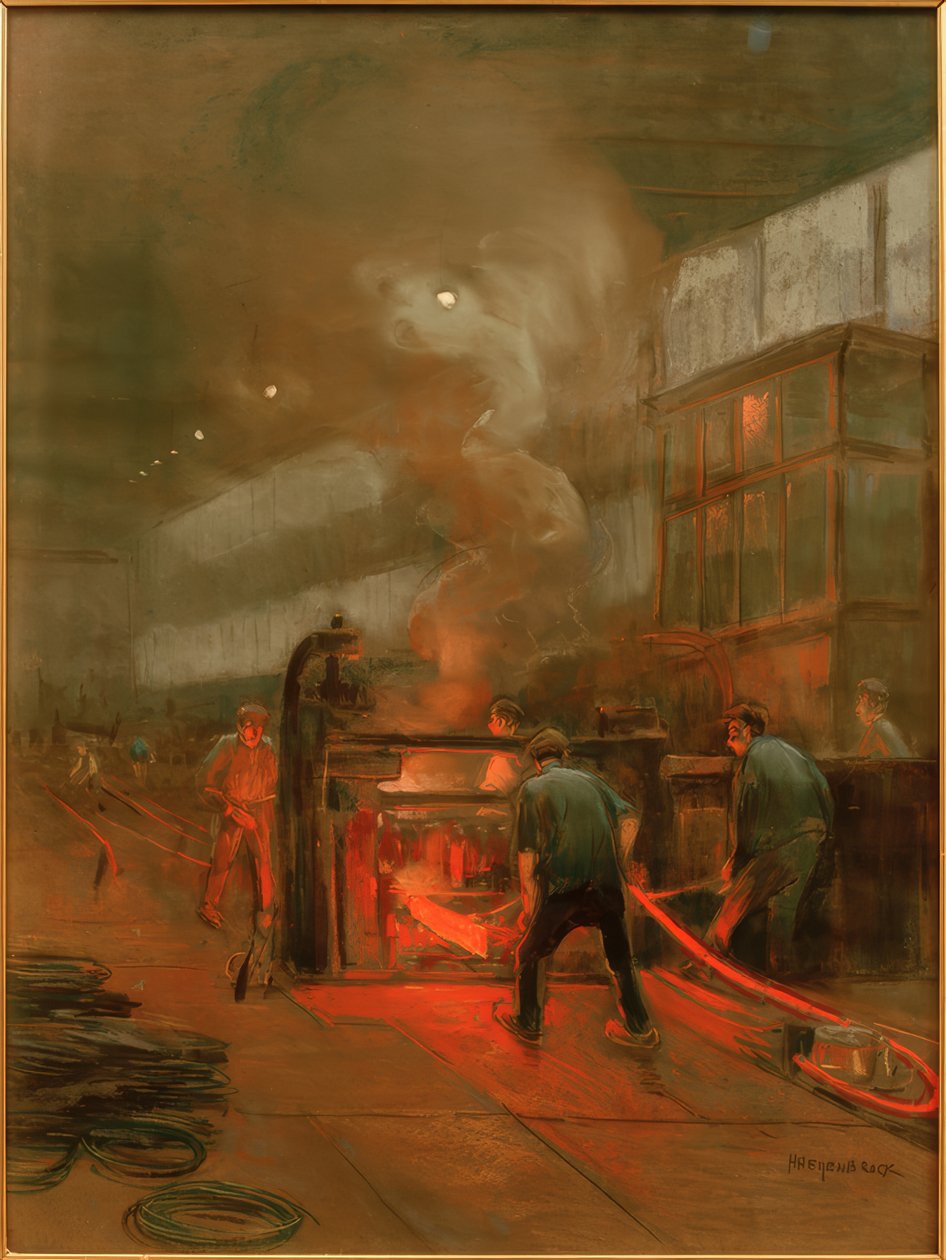 Kreslení měděného drátu, Delft od Herman Heijenbrock