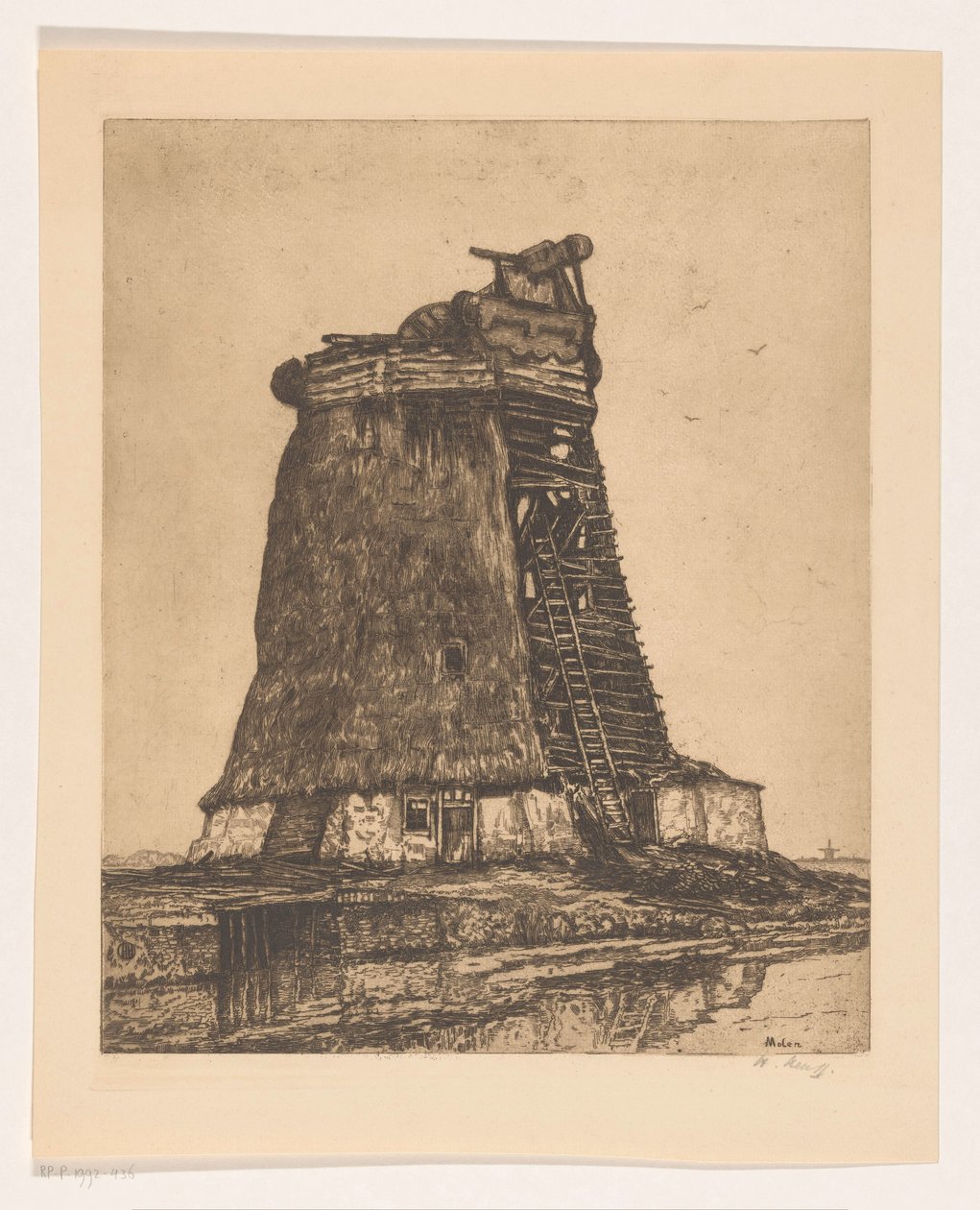 Molen (název na objektu) od Herman Heuff (signed by artist)