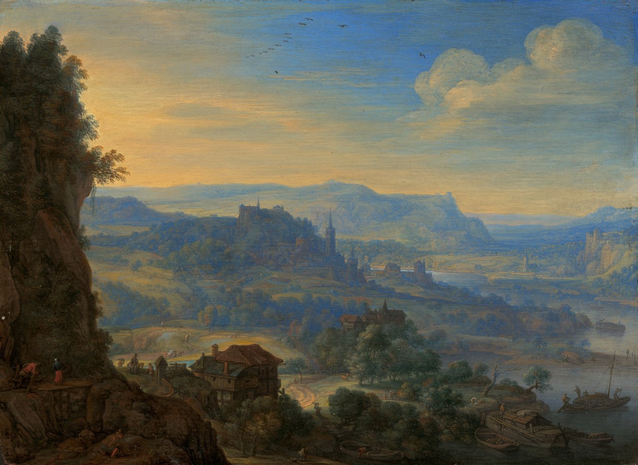 Imaginární říční krajina, 1670. od Herman Saftleven the Younger
