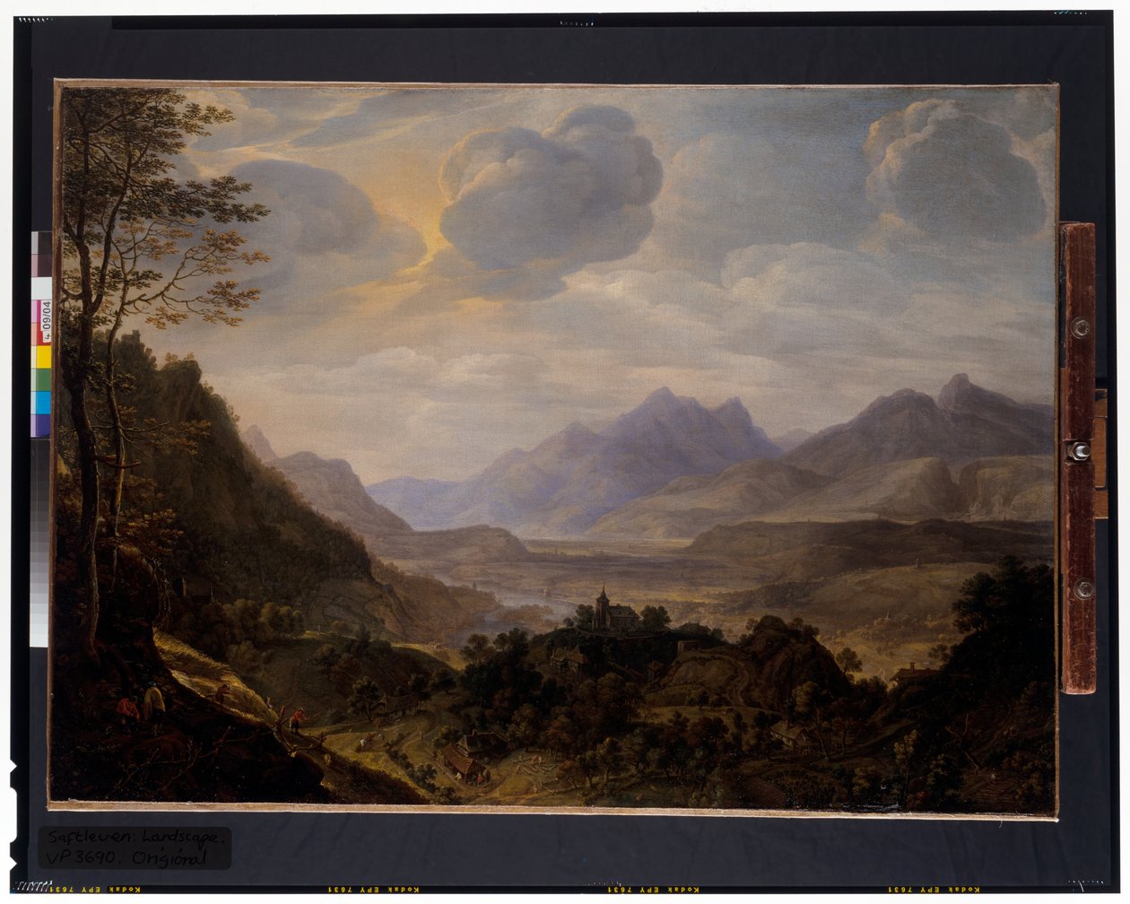 Laaja Reinin maisema od Herman the Younger Saftleven