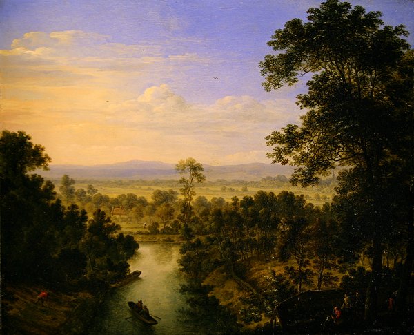 Panoramatická krajina s řekou od Herman the Younger Saftleven