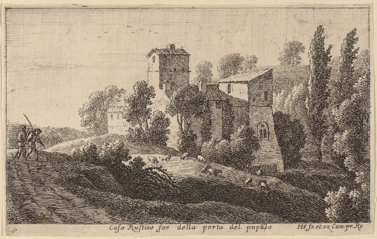 Farma za Porta del Popolo od Herman van Swanevelt