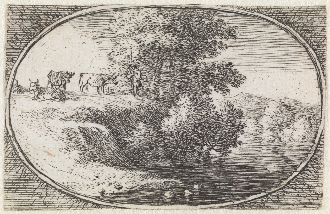 Krajina (č. 12 ze série: variae campestrum fantasiae) od Herman van Swanevelt