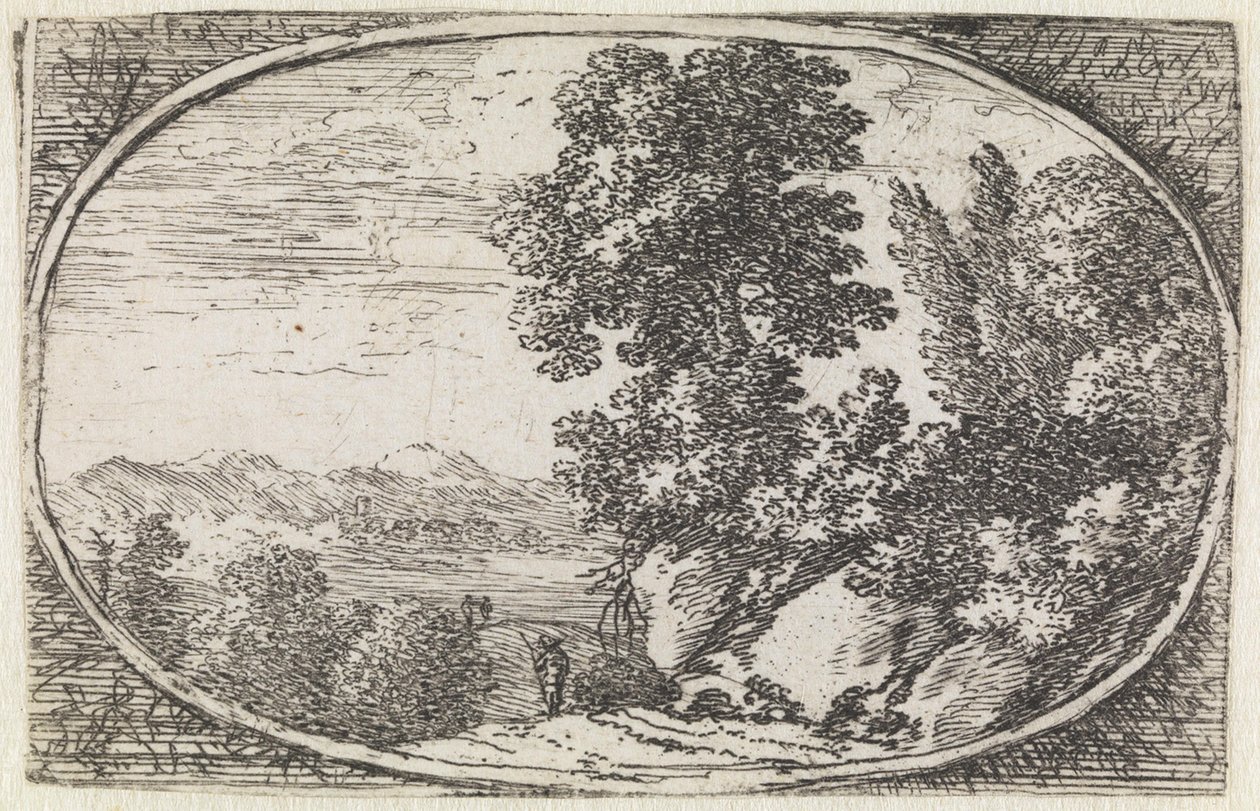 Krajina (č. 18 ze série: Varie campestrum fantasiae) od Herman van Swanevelt