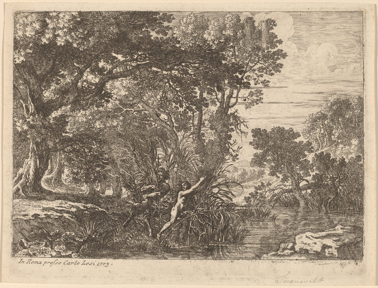 Pan a Syrinx od Herman van Swanevelt