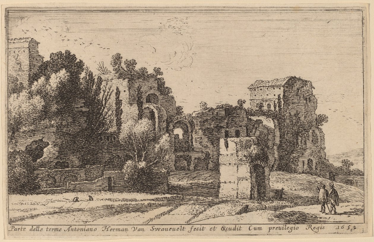 Lázně Caracalla od Herman van Swanevelt