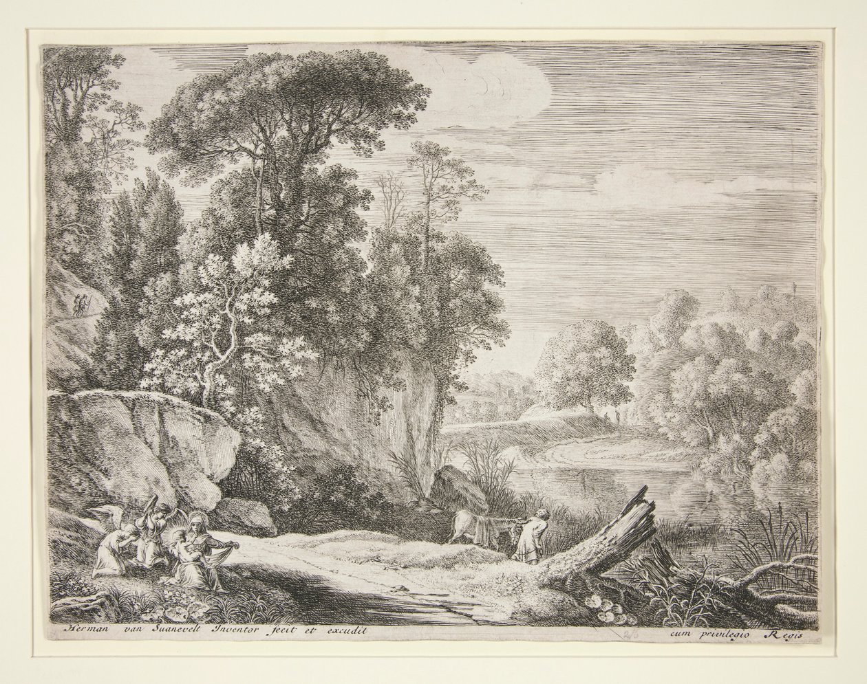 The Donkey Led to the River, ze souboru The Flight into Egypt od Herman van Swanevelt