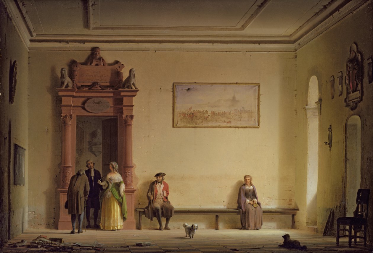 Čekárna, 1857 od Hermann Dyck
