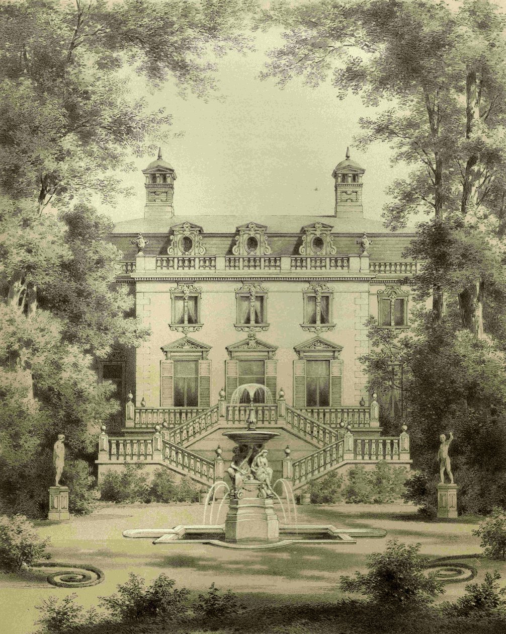 Lovecký zámeček Klein-Glienicke, zahrada od Hermann Günther