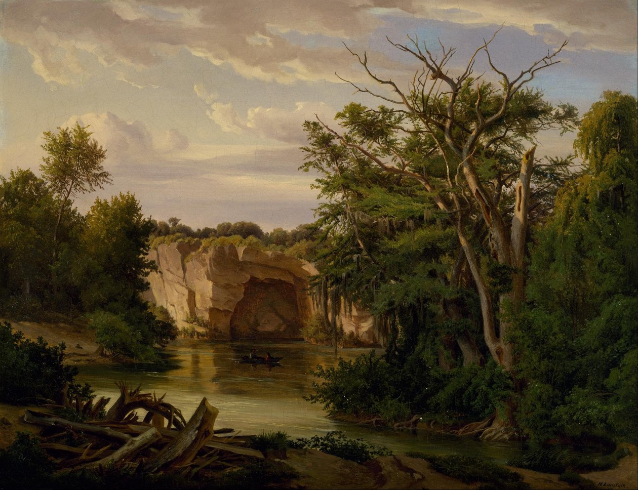 Krajina na kopci od Carl Hermann Frederick Lungkwitz
