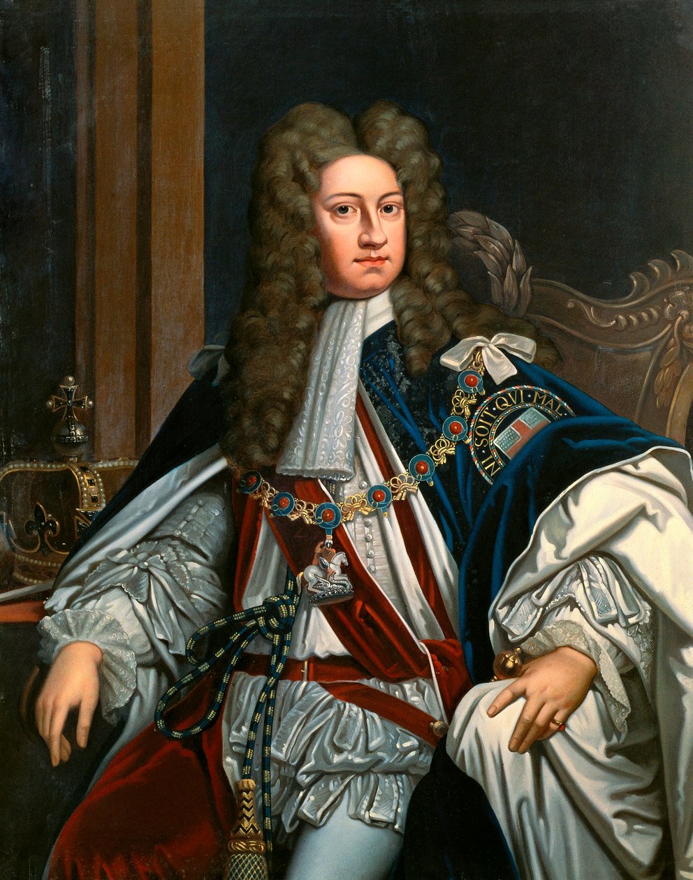 Portrét krále Karla I. podle originálu Godfrey Kneller (olej na plátně) od Hermann Goldschmidt