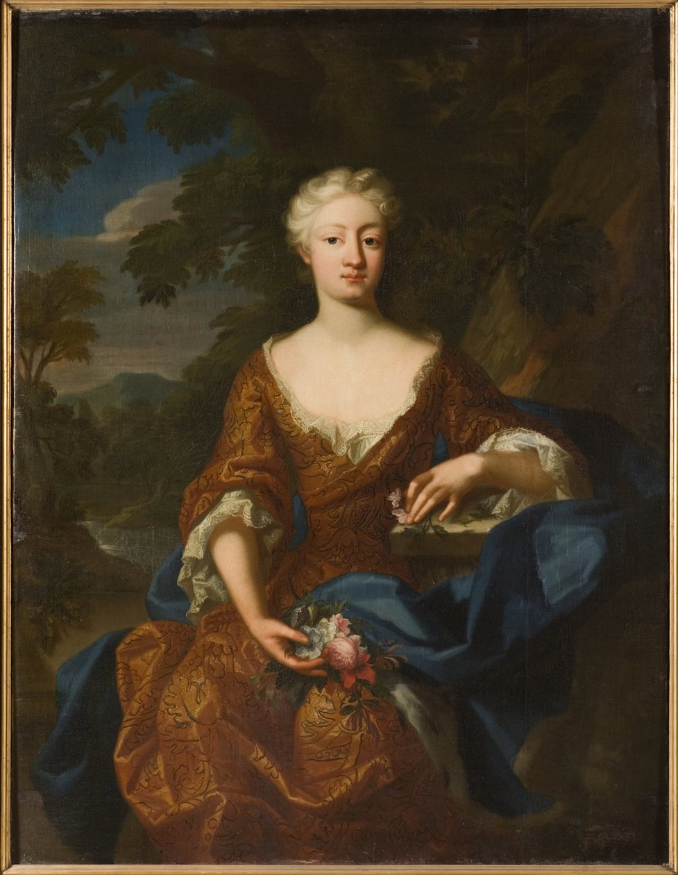 Louise Dorothee de Brandebourg, reine de Suede - Portrét princezny Luise Dorothea z Pruska (1680-1705), Quiter, Hermann Hendrik, mladší (aktivní 1700-1731). Olej na plátně od Hermann Hendrik de (active 1700 1731) Quiter