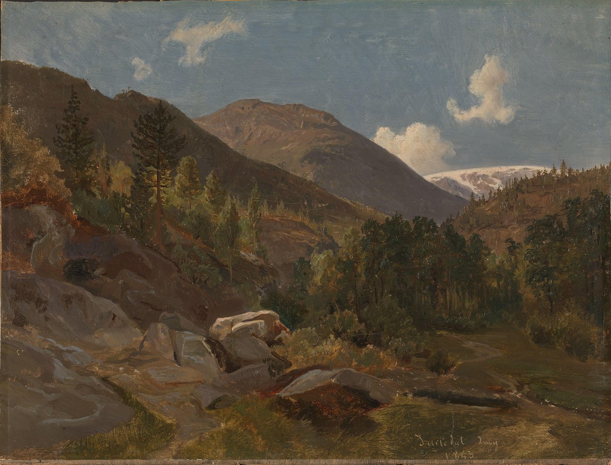 Norská krajina od Hermann Kauffmann the Elder