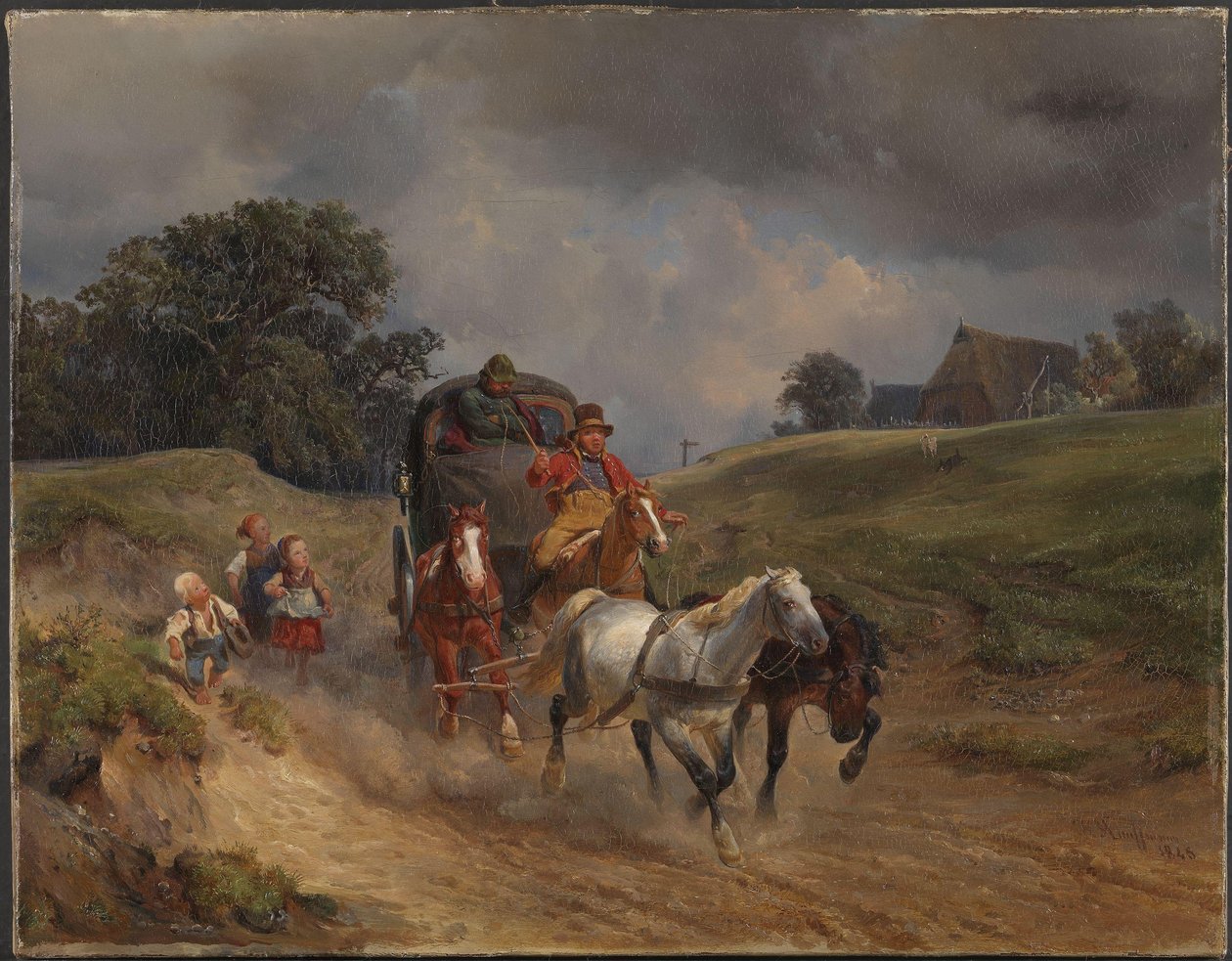 Poštovní trenér od Hermann Kauffmann the Elder
