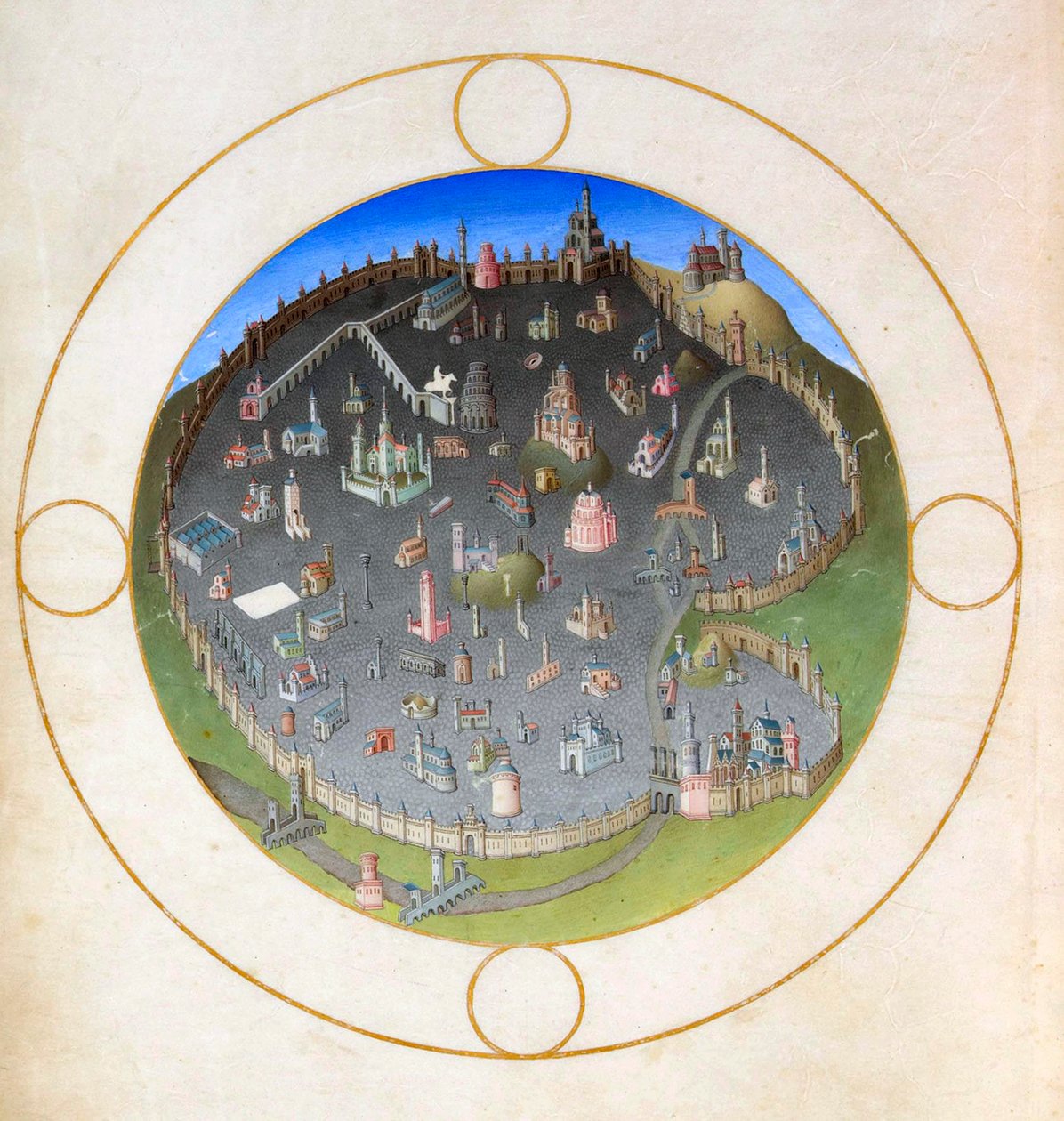 Plán Říma, 1412-1416 od Hermann Limbourg