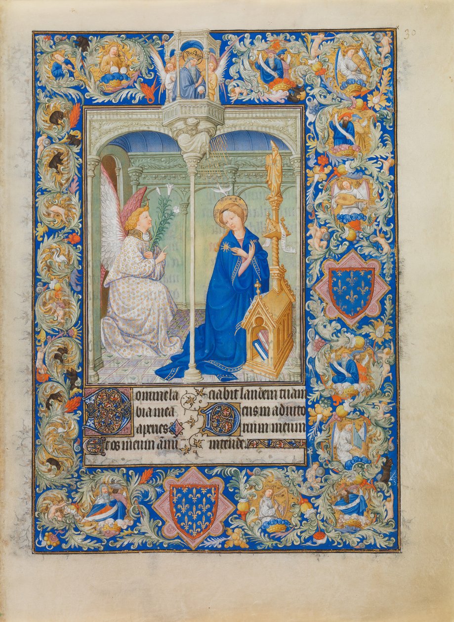 The Belles Heures Jeana de France, vévody z Berry, 1405-14081409 od Hermann Limbourg